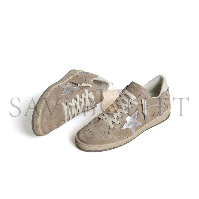 g01den G003e brown ball star ltd star-embellished suede trainers gwf00327